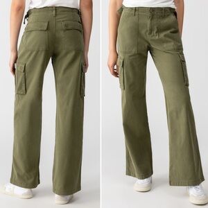 New Sanctuary Reissue Cargo Standard Rise Pants in Mossy Green | Size XXL